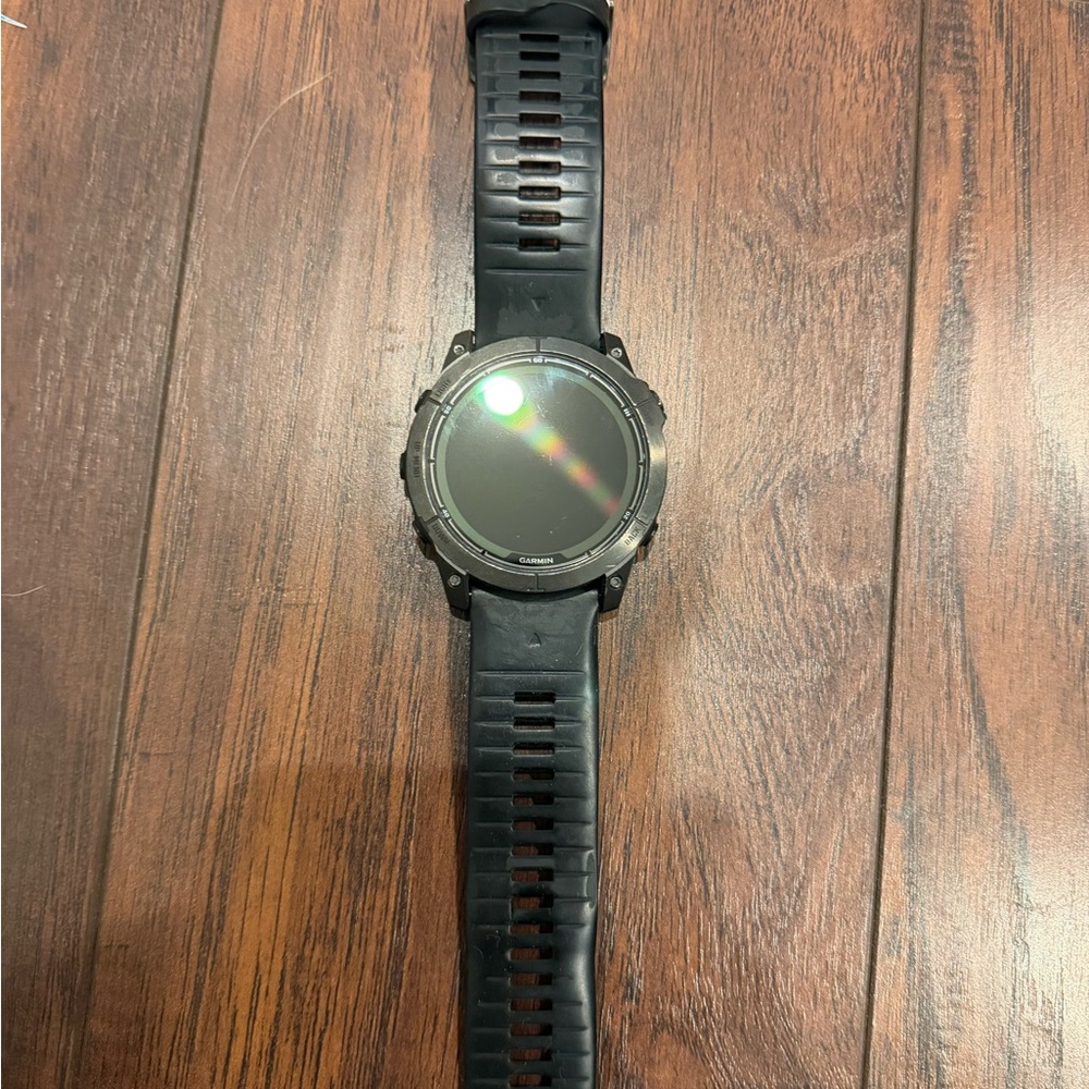 Garmin Black Smartwatch with Silicone Band Fenix 7x (51mm) Pro Sapphire Solar